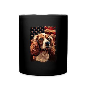 Cocker Spaniel America Usa - Full Colour Mug - black - Front