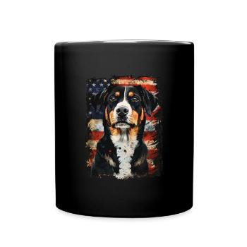 Entlebucher Mountain Dog Amérique États-Unis - Mug uni - noir - Devant