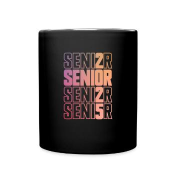 Senior 2025 Abschlussklasse von 2025 Senior 2025 - Tasse einfarbig - Schwarz - Vorne