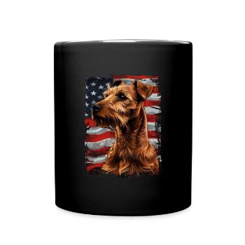 Irish Terrier America Usa - Full Colour Mug - black - Front