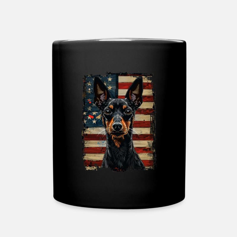 Manchester Terrier America Usa - Full Colour Mug - black