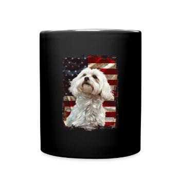 Maltese America USA - Full Colour Mug - black - Front