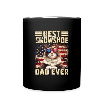Papa raquette - Mug uni - noir - Devant