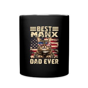 Manx Papa - Mug uni - noir - Devant