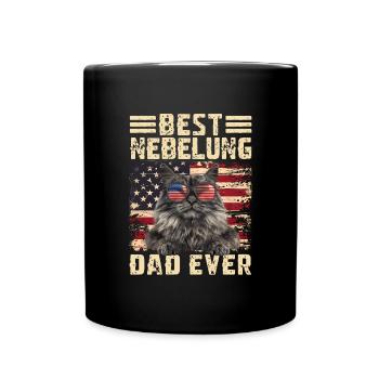 Nebelung Papa - Full Colour Mug - black - Front