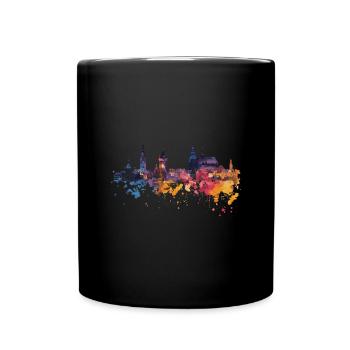 Lutherstadt Eisleben - Tasse einfarbig - Schwarz - Vorne