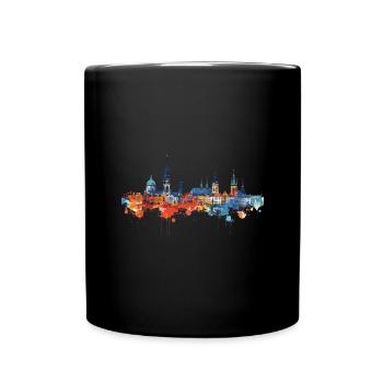Magdeburg - Tasse einfarbig - Schwarz - Vorne