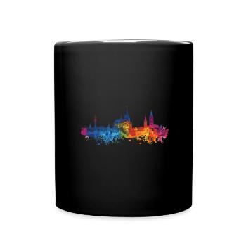 Marburg - Tasse einfarbig - Schwarz - Vorne