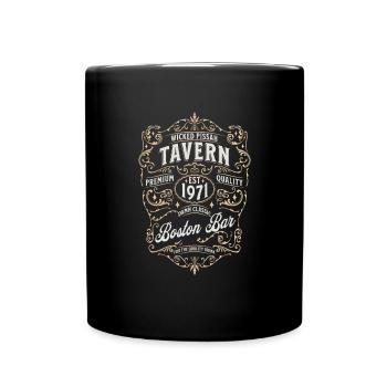 Wicked Pissah Boston Bar Lustige böse Pissah - Tasse einfarbig - Schwarz - Vorne