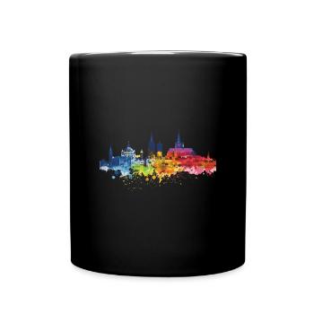 Mühlheim am Main - Tasse einfarbig - Schwarz - Vorne