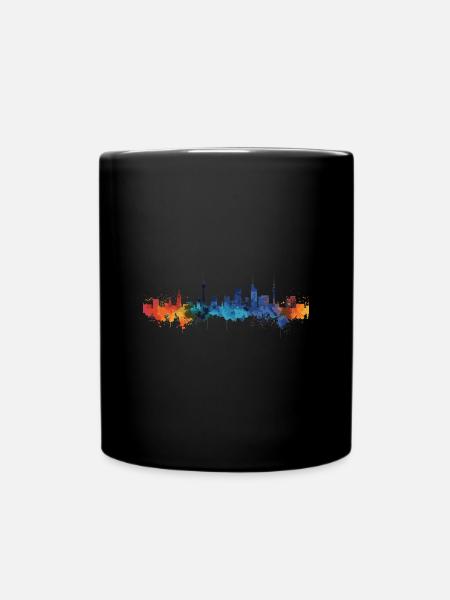 Neuss - Tasse einfarbig - Schwarz
