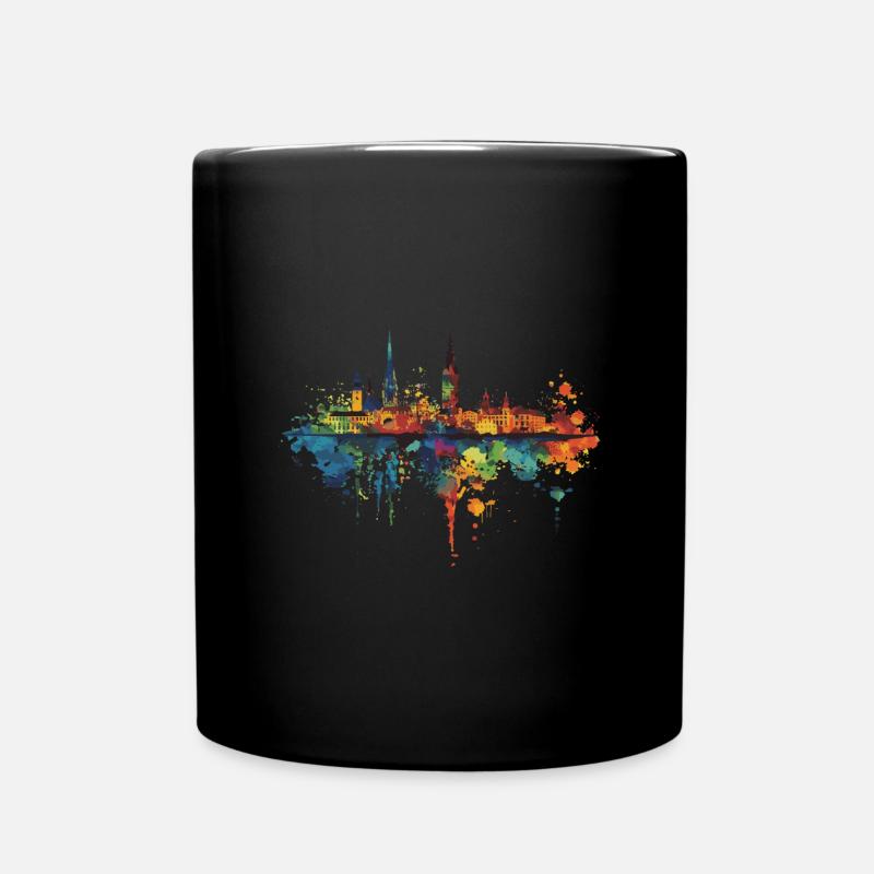 Neuruppin - Tasse einfarbig - Schwarz
