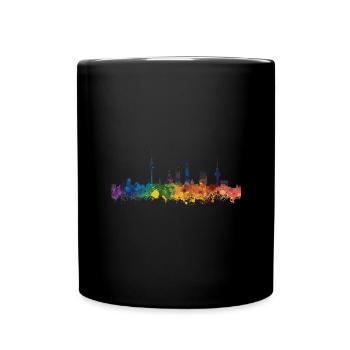Oberhausen - Tasse einfarbig - Schwarz - Vorne