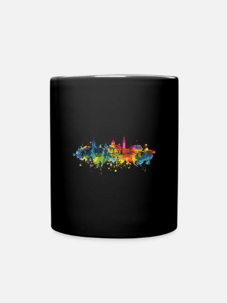 Oberursel (Taunus) - Tasse einfarbig - Schwarz