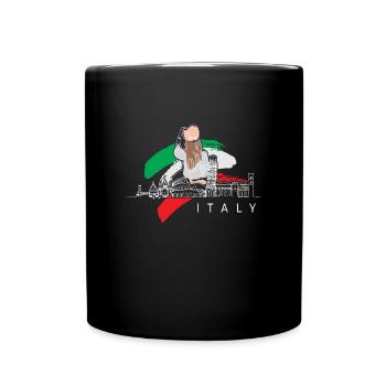 Italien Italie Italien - Mug uni - noir - Devant