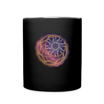 Univers Soleil et Lune - Mug uni - noir - Devant