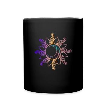 Lune dans l’univers spirituel du soleil - Mug uni - noir - Devant