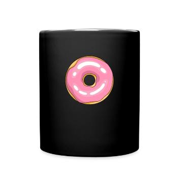 Donut Kostüm Lustiger Donut Halloween Donut - Tasse einfarbig - Schwarz - Vorne