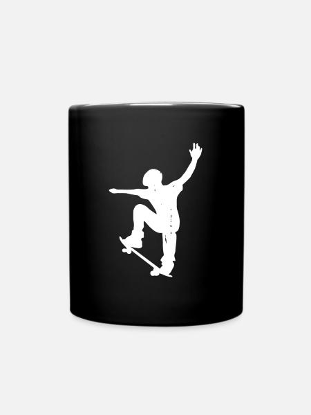 Junge Skateboard Skater Skateboard Skate - Tasse einfarbig - Schwarz