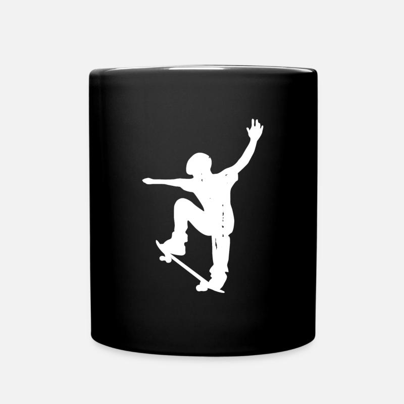Junge Skateboard Skater Skateboard Skate - Tasse einfarbig - Schwarz
