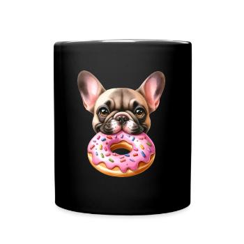 Mignon Beignet Bouledogue Français - Mug uni - noir - Devant
