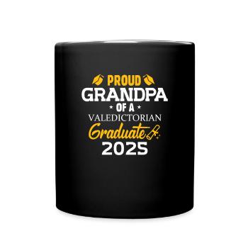 Opa einer Abschiedsgruß-Familie von 2025passendes - Tasse einfarbig - Schwarz - Vorne