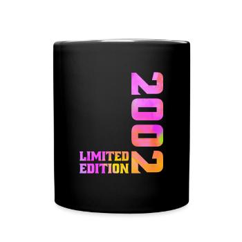 Limitierte Auflage 2002 Jubiläumsgeschenk 2002 - Tasse einfarbig - Schwarz - Vorne