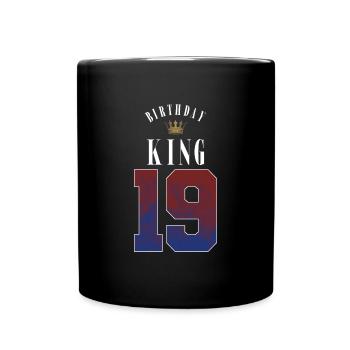 Anniversaire Roi 19 ans 19ème cadeau d’anniversaire - Mug uni - noir - Devant