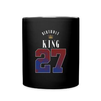 Birthday King 27 Years 27th Birthday Gift - Full Colour Mug - black - Front