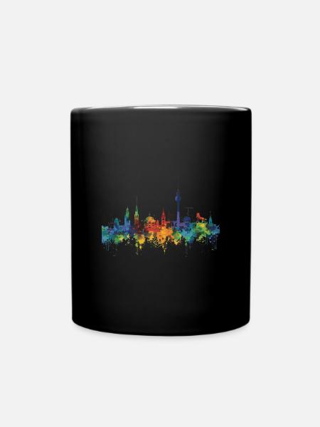 Recklinghausen - Tasse einfarbig - Schwarz