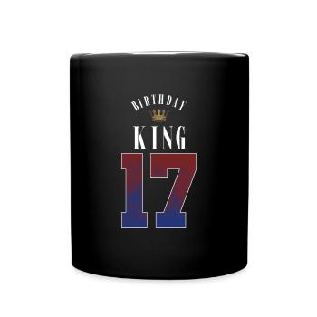 Anniversaire Roi 17 Ans 17ème Cadeau d’Anniversaire - Mug uni - noir - Devant