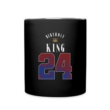 Anniversaire Roi 24 ans 24e anniversaire Cadeau - Mug uni - noir - Devant