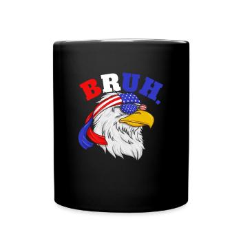 Bruh 4. Juli Eagle Kids Tacky 4. Juli EagleBruh 4. - Tasse einfarbig - Schwarz - Vorne