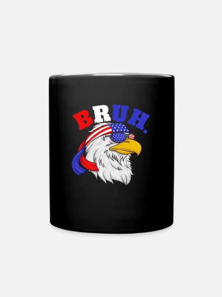Bruh 4. Juli Eagle Kids Tacky 4. Juli EagleBruh 4. - Tasse einfarbig - Schwarz