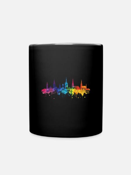 Rosenheim - Tasse einfarbig - Schwarz