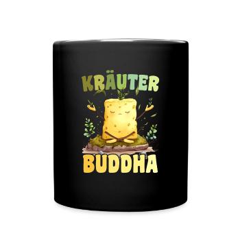 Herbes Beurre HerbesBouddha Drôle Yoga Méditation - Mug uni - noir - Devant