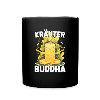 KräuterBuddha Beurre d’herbes Yoga Méditation amusante - Mug uni - noir - Devant