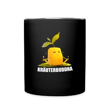 Herbes Beurre HerbesBouddha Méditation Yoga Drôle - Mug uni - noir - Devant