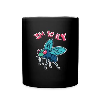 I ́M So Fly Fly Insects Fly - Full Colour Mug - black - Front
