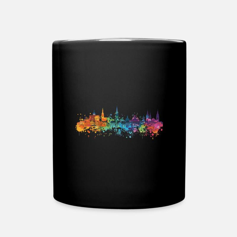 Singen (Hohentwiel) - Tasse einfarbig - Schwarz