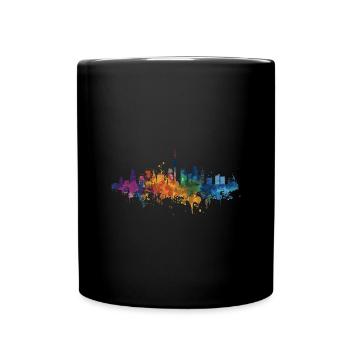 Palme - Mug uni - noir - Devant