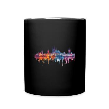 Wine town - Full Colour Mug - black - Front