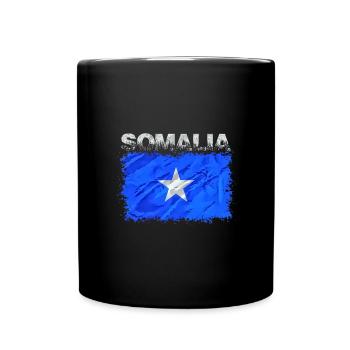 Somalia - Tasse einfarbig - Schwarz - Vorne