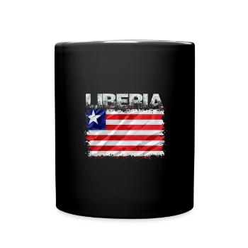 Liberia - Tasse einfarbig - Schwarz - Vorne