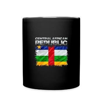 Central African Republic - Full Colour Mug - black - Front