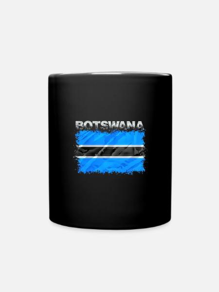 Botswana - Tasse einfarbig - Schwarz