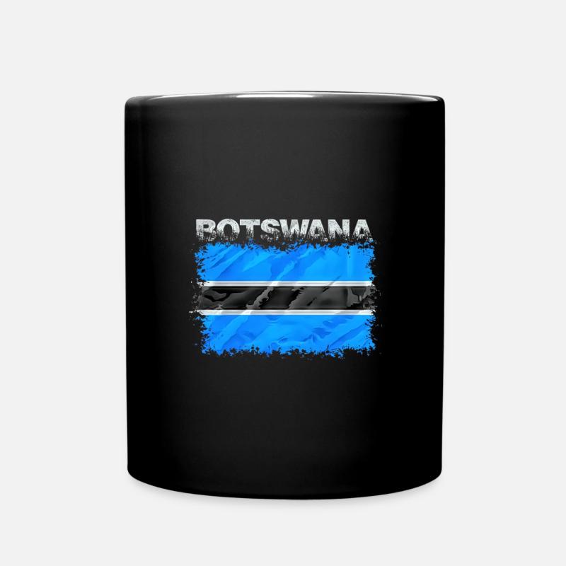 Botswana - Tasse einfarbig - Schwarz