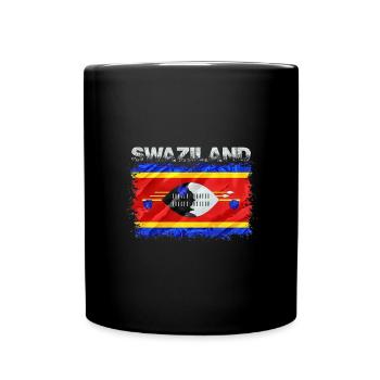 Swasiland - Tasse einfarbig - Schwarz - Vorne