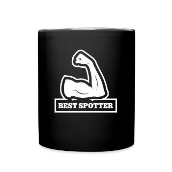 Best Spotter Cheerleading Cheerleader Trainer - Tasse einfarbig - Schwarz - Vorne