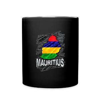 Mauritius - Tasse einfarbig - Schwarz - Vorne